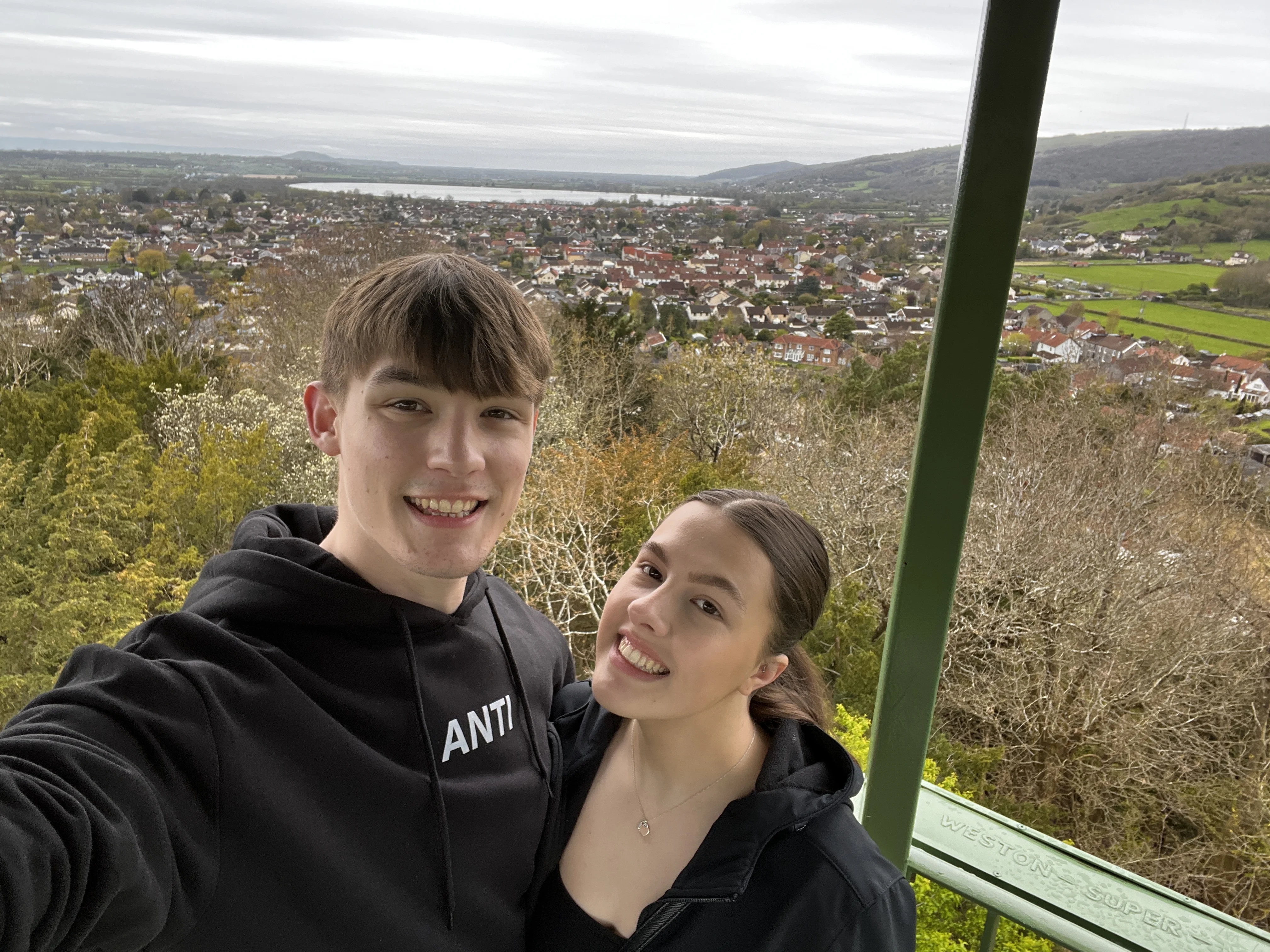 View across Cheddar Gorge landscape
